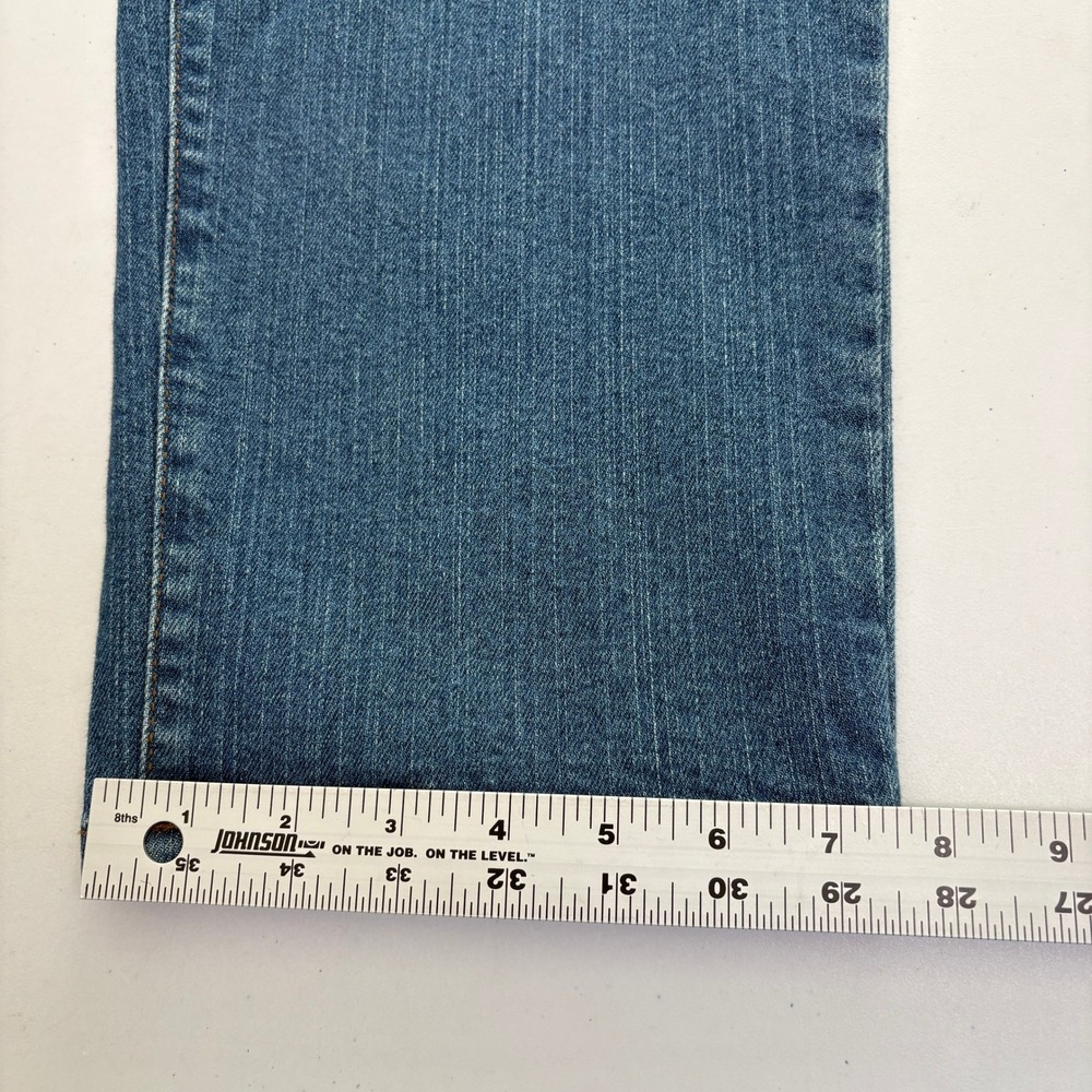 Denim & Co Jeans Womens 20W Blue Distressed Straight Leg Medium Wash A279891 - Picture 9 of 11